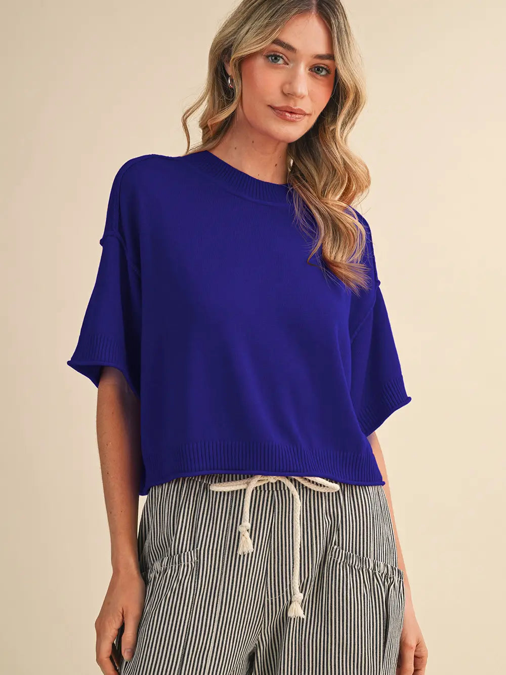 MOCK NECK SHORT SLEEVE