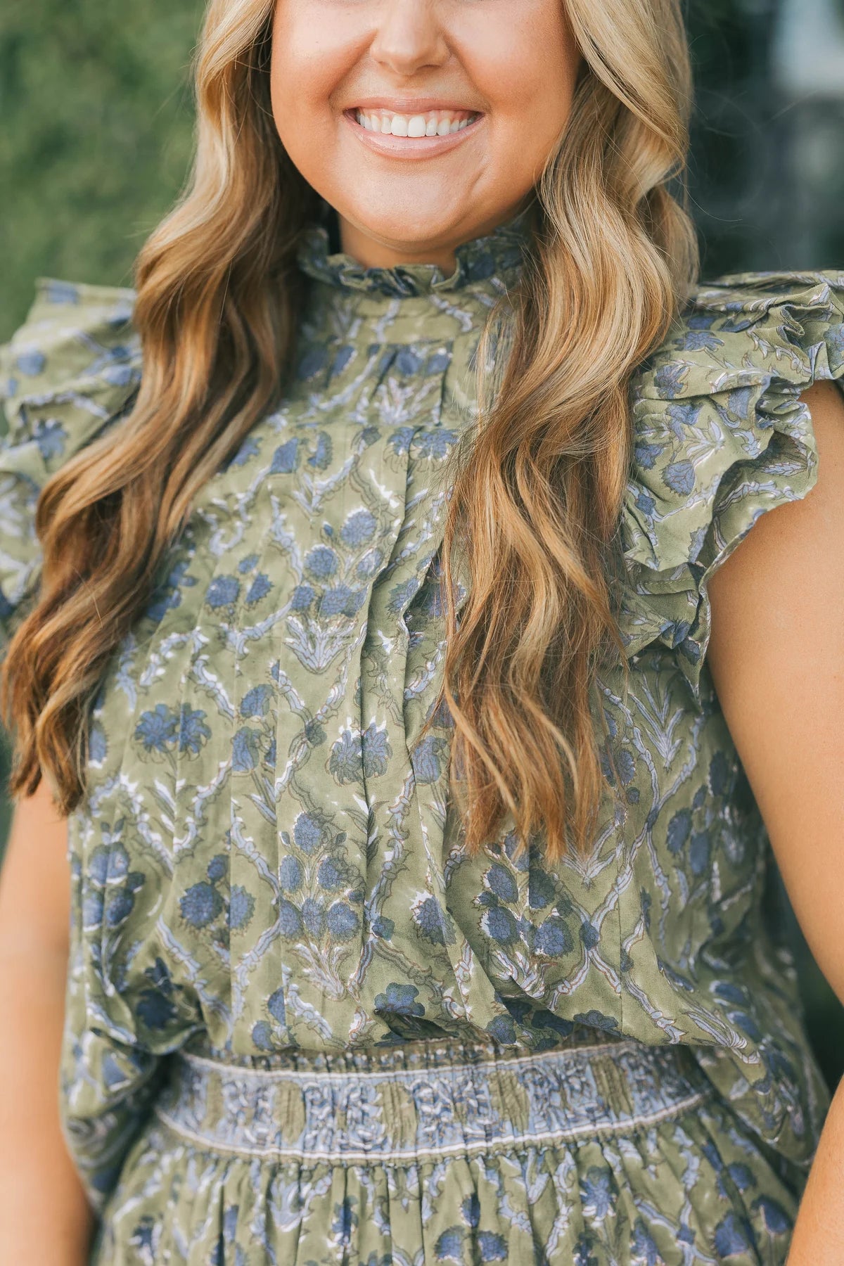 JAMESON BLOUSE IN MOSS