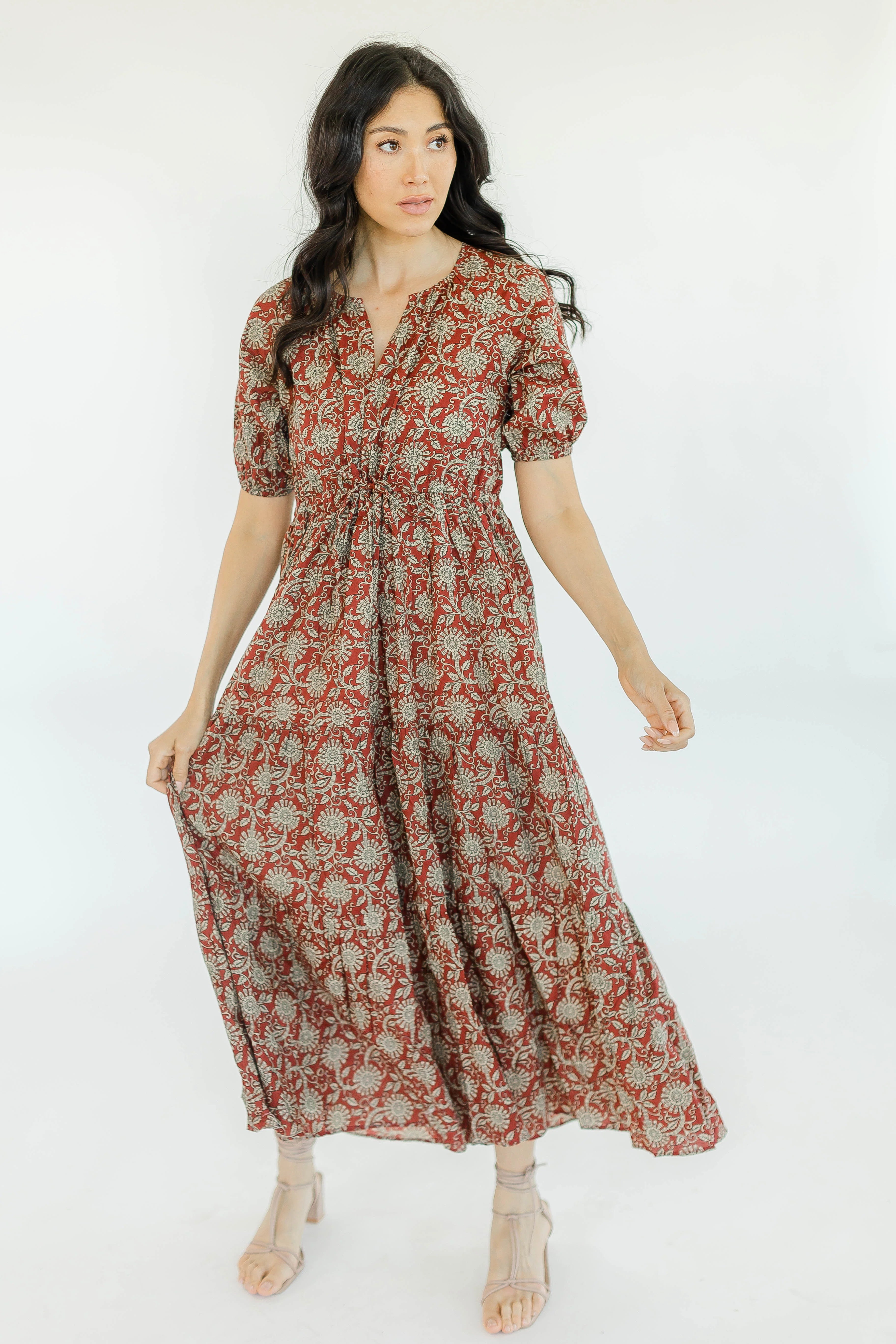 CYRENE DRESS IN PECAN