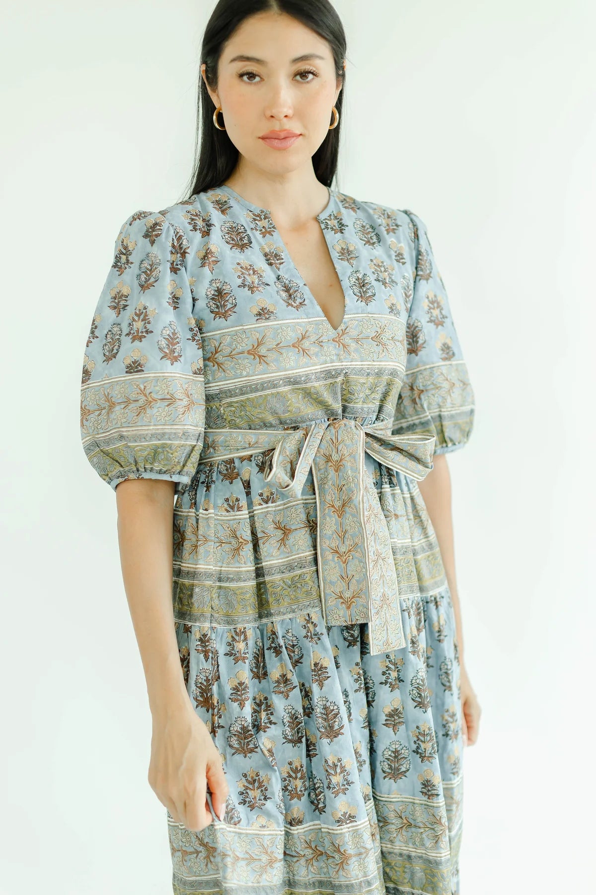 OAKLEIGH DRESS IN LIGHT FOG
