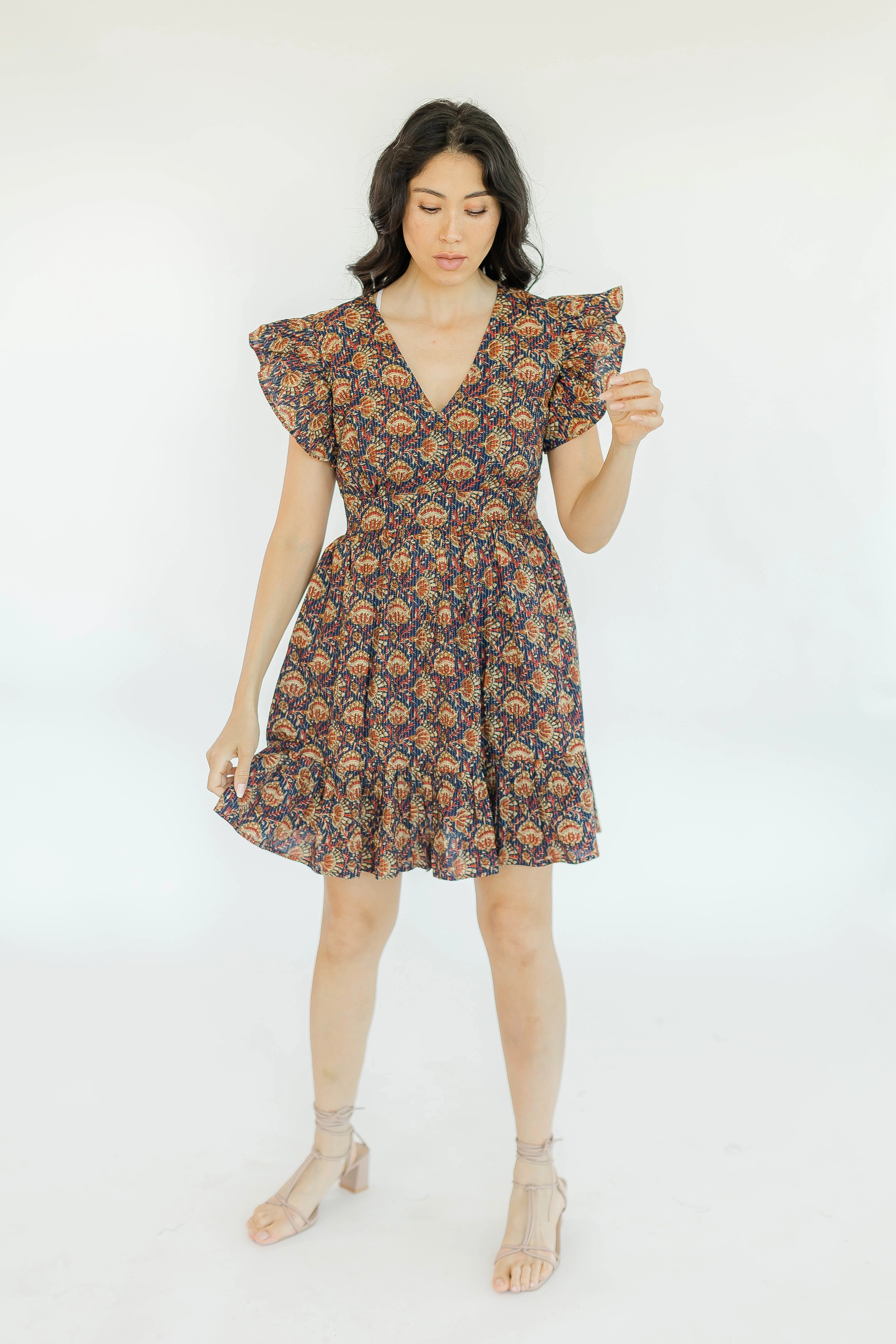 HARLOW DRESS IN WALNUT