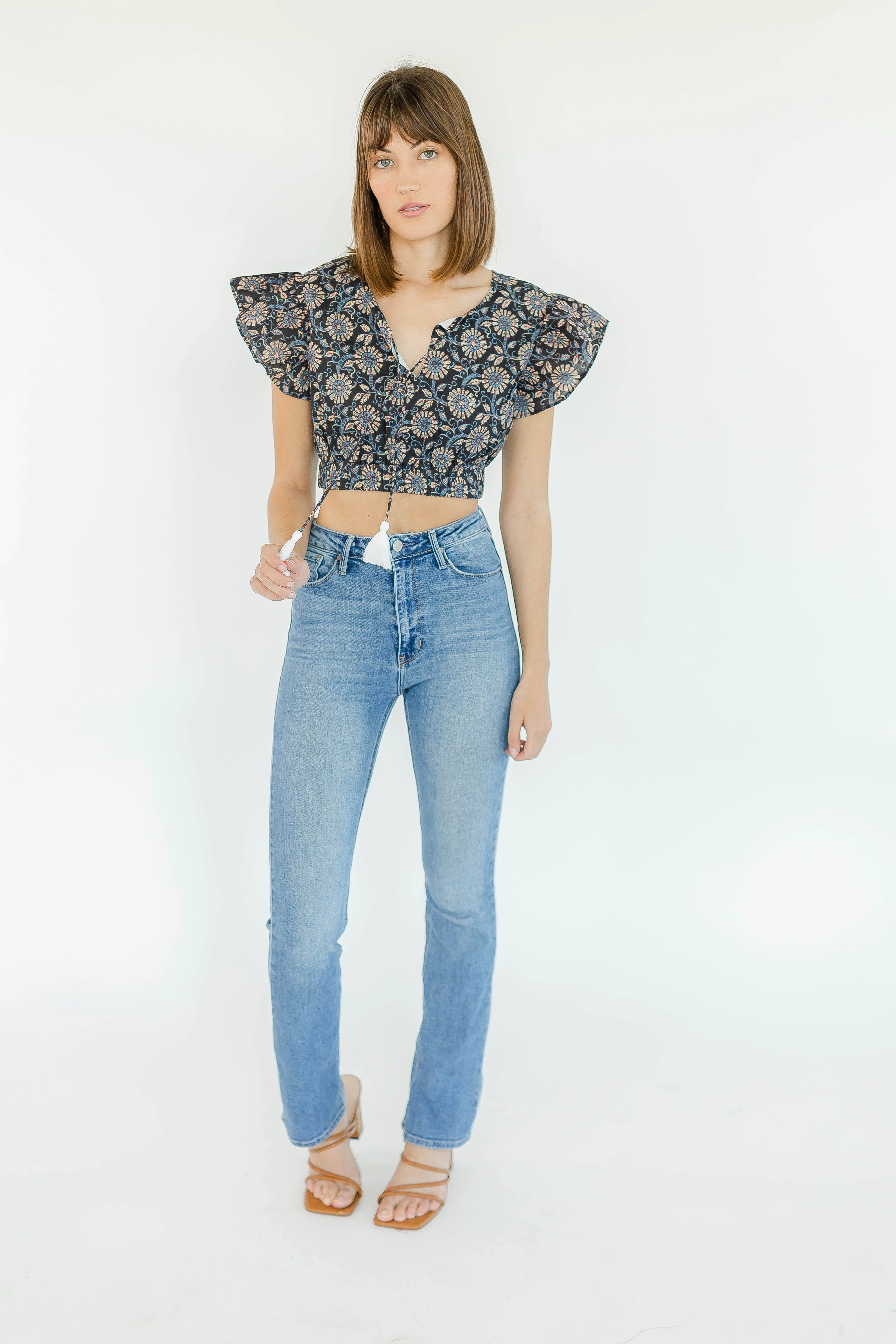 HAVEN BLOUSE IN LIQUORICE