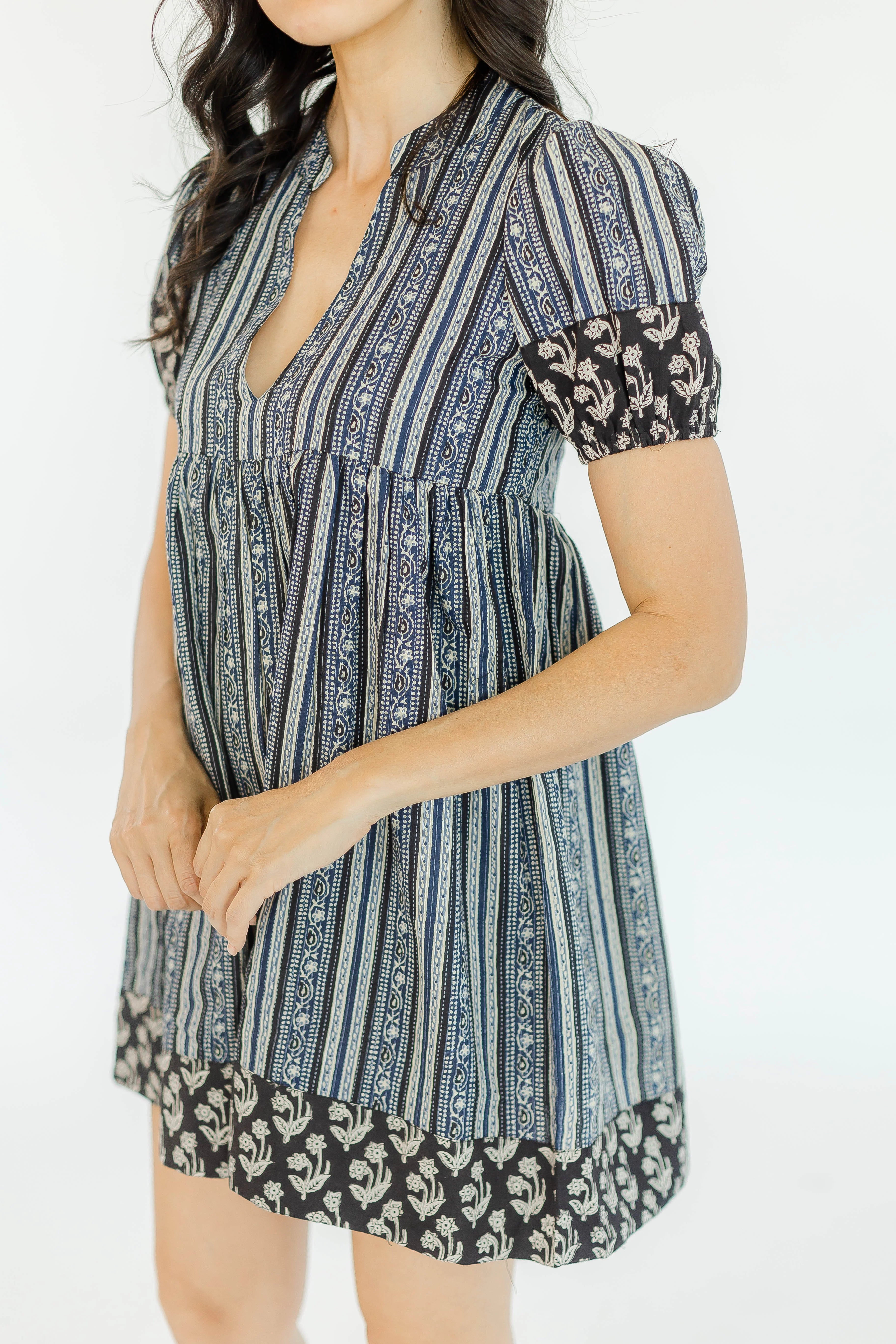 RIVER DRESS IN DARK CHARCOAL