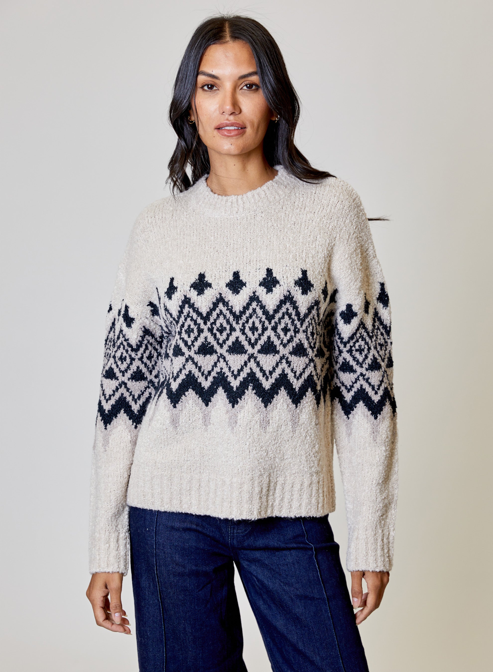 LS FAIR ISLE SWEATER