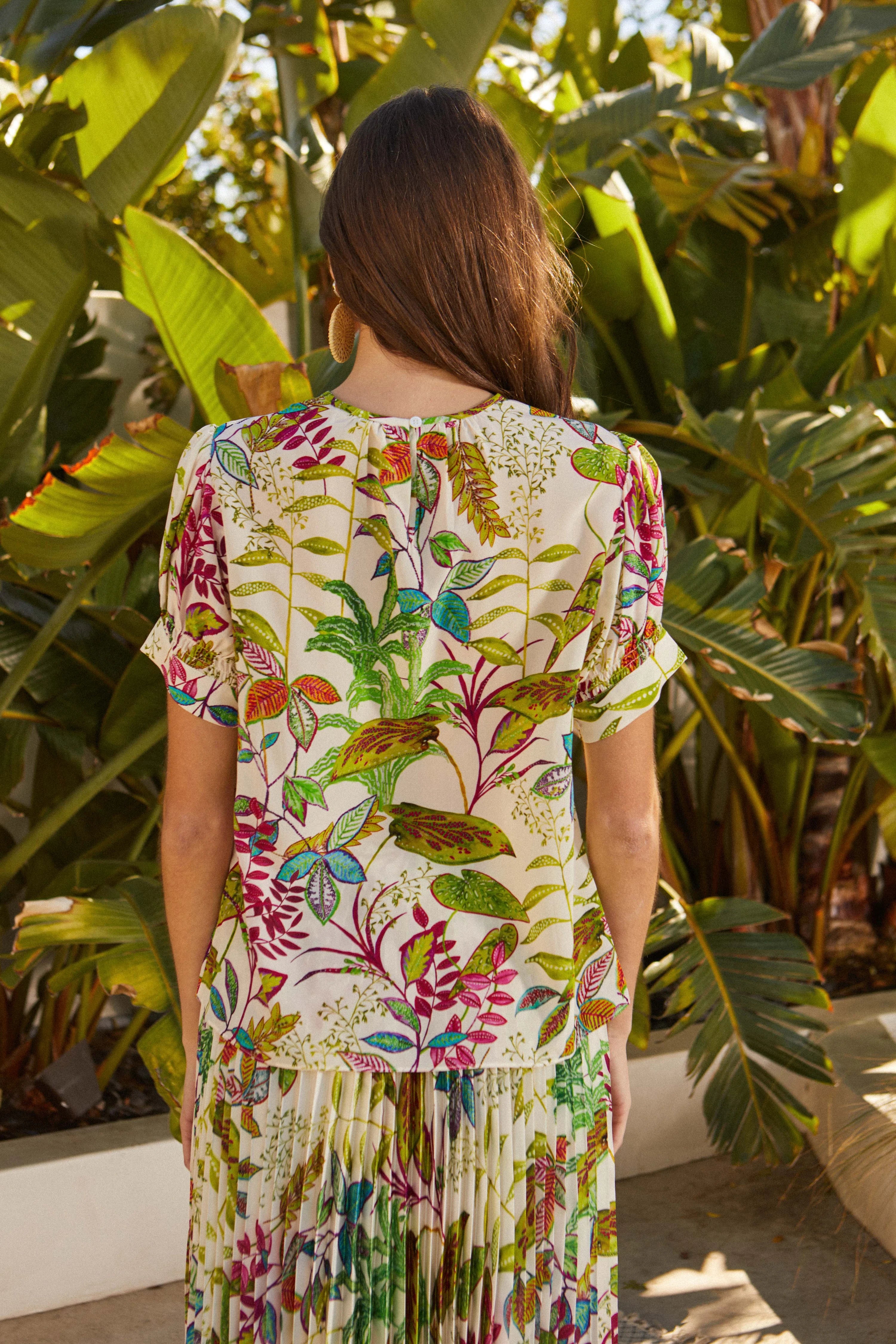 CLEO KRUGER PRINT TOP