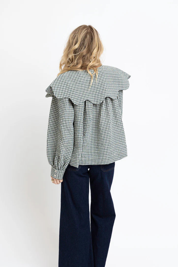 GINGHAM PETER PAN TOP