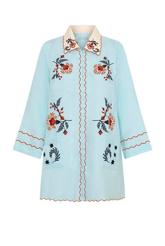 SCALLOP MINI DRESS