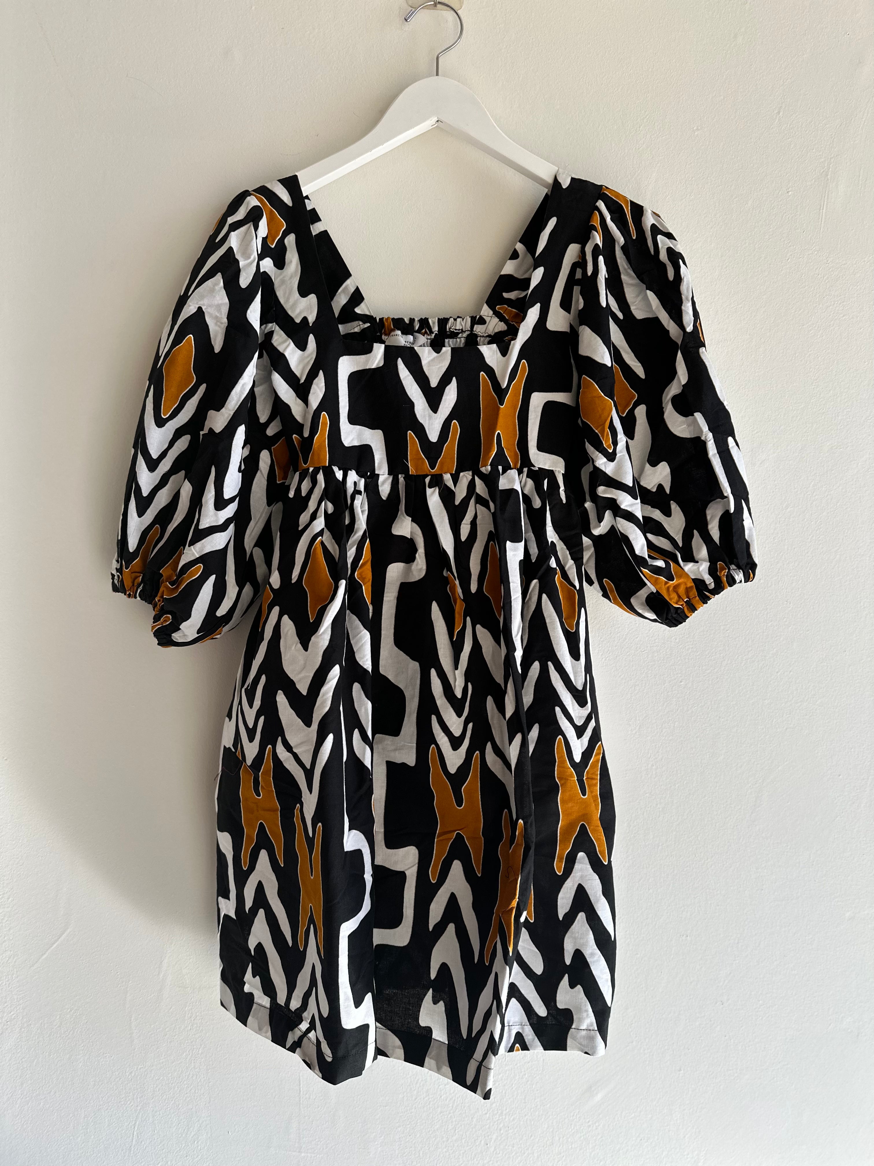 AZTEC BABYDOLL MINI DRESS