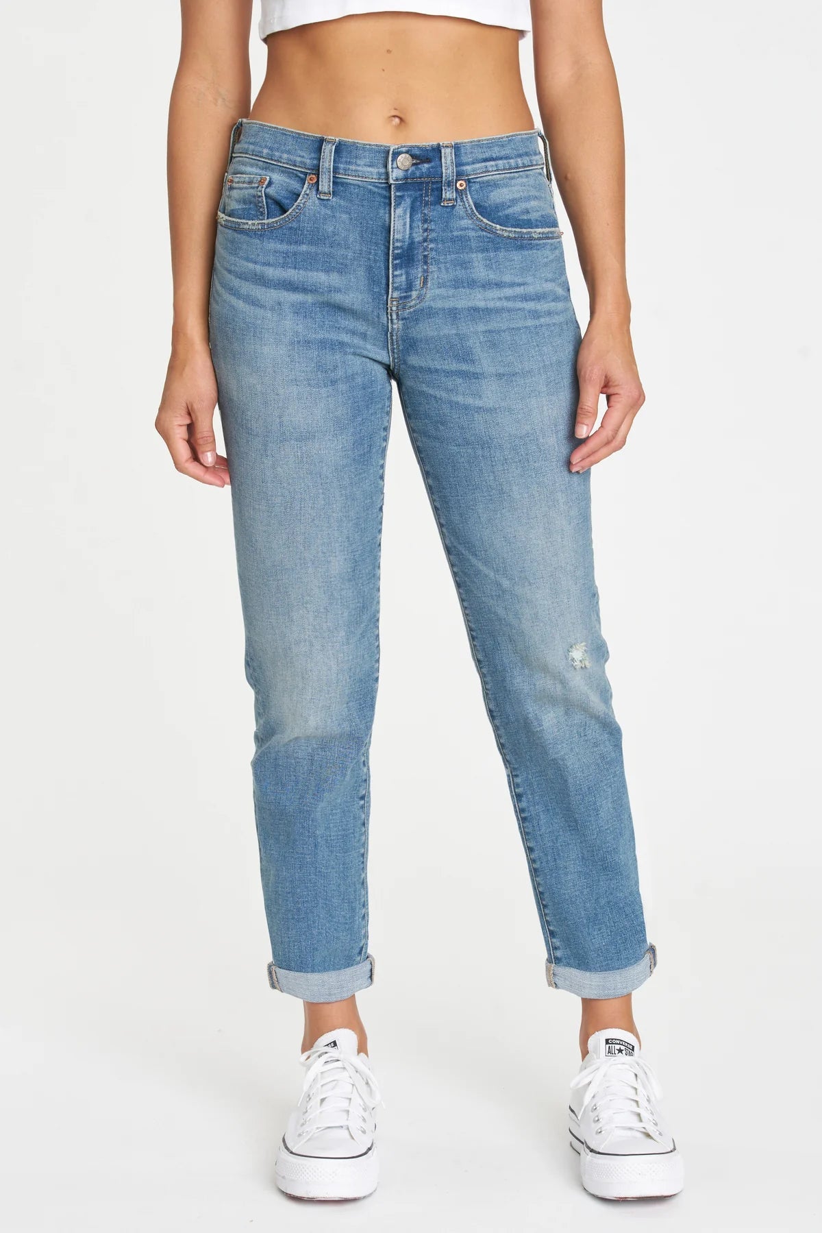 LOVERGIRL HIGH RISE ROLLER JEANS