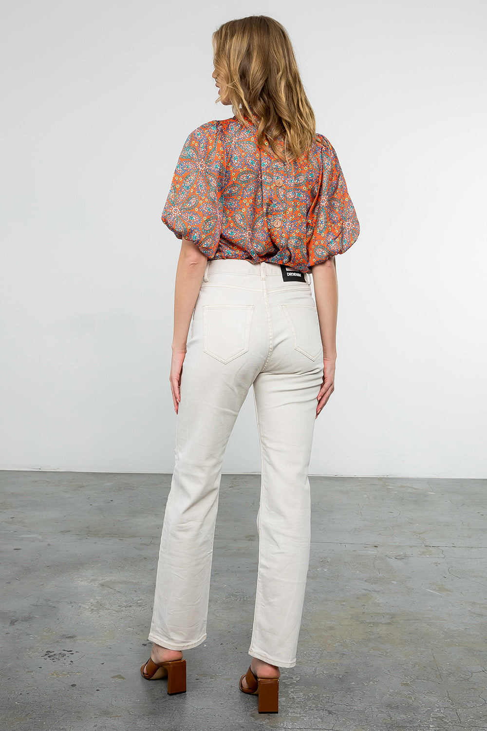 PUFF SLEEVE FLORAL TOP
