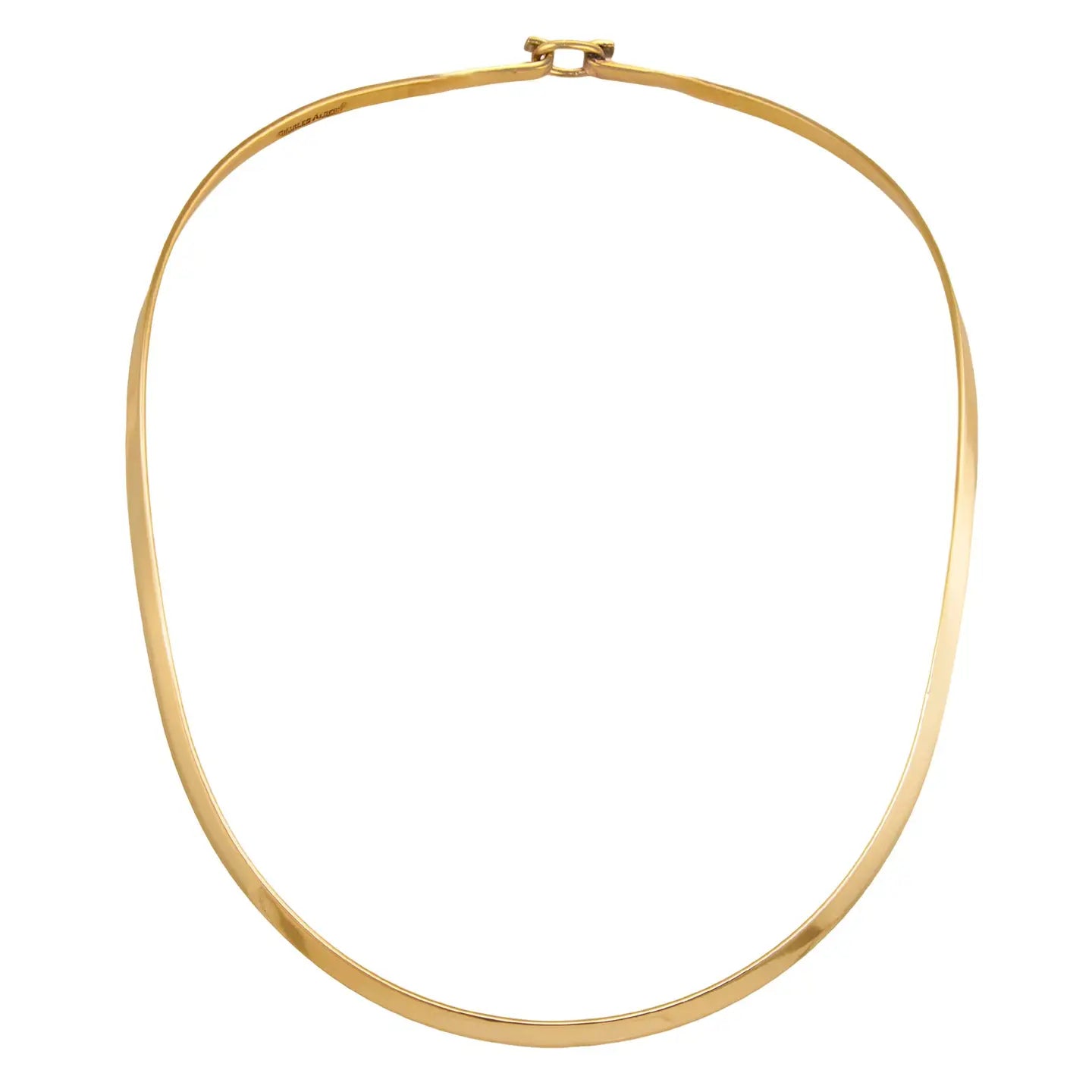 OVAL NECKWIRE WITH CLASP