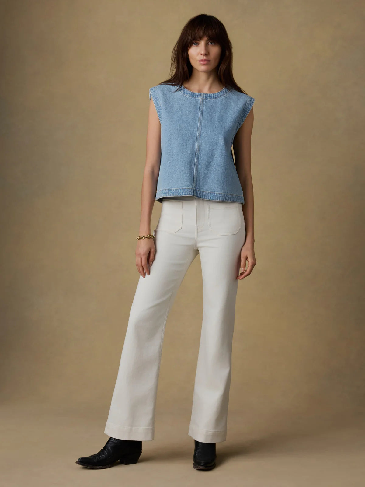 SOLSTICE DENIM SHELL TOP