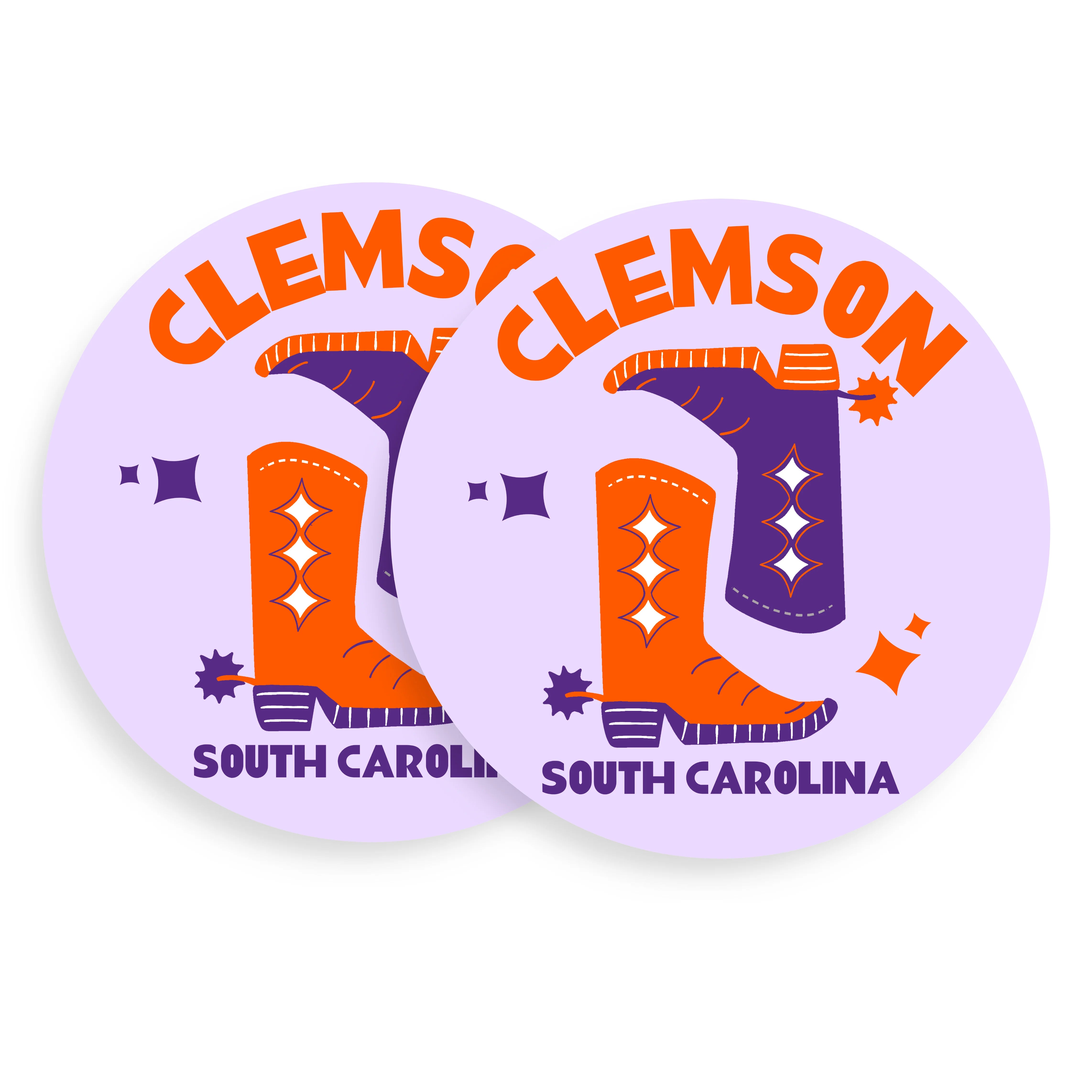 CLEMSON COASTERS (SET OF 4)