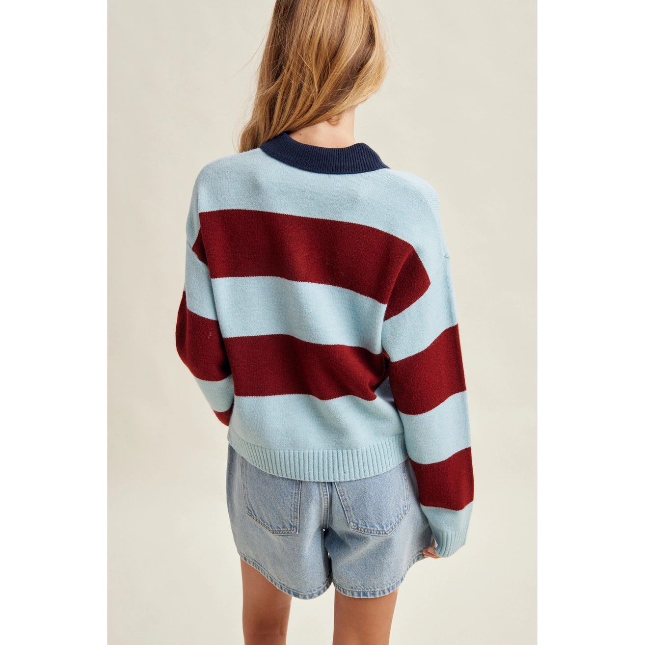COLORBLOCK STRIPED SWEATER