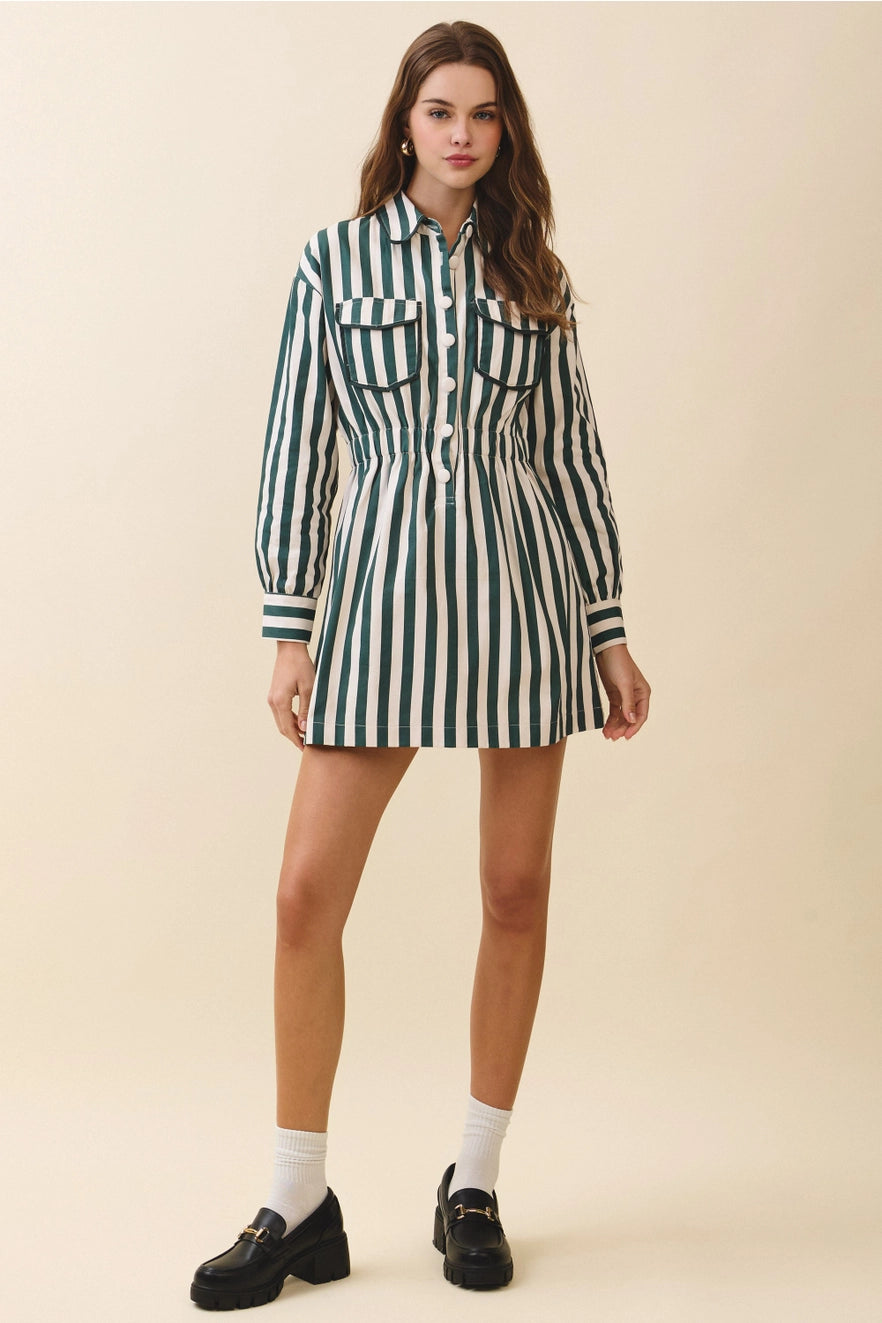 STRIPED SHIRT MINI