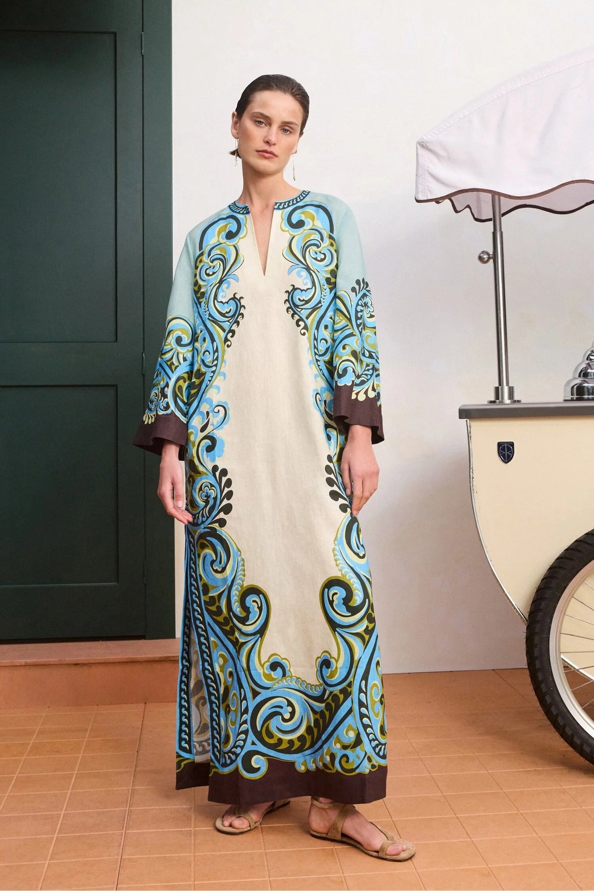 ALEMAIS NATALIA MIDI DRESS