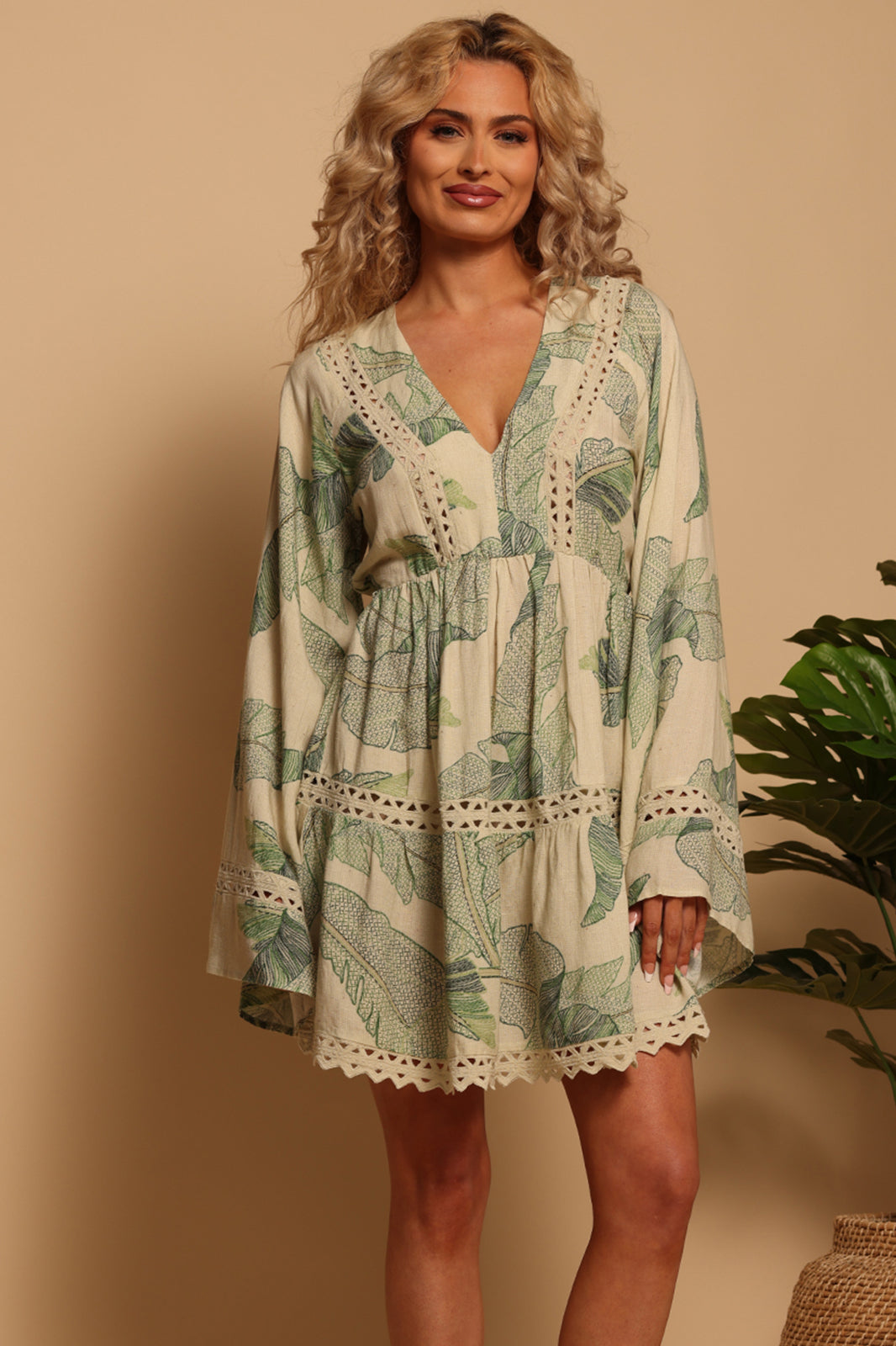 BIRDIE BELL SLEEVE DRESS