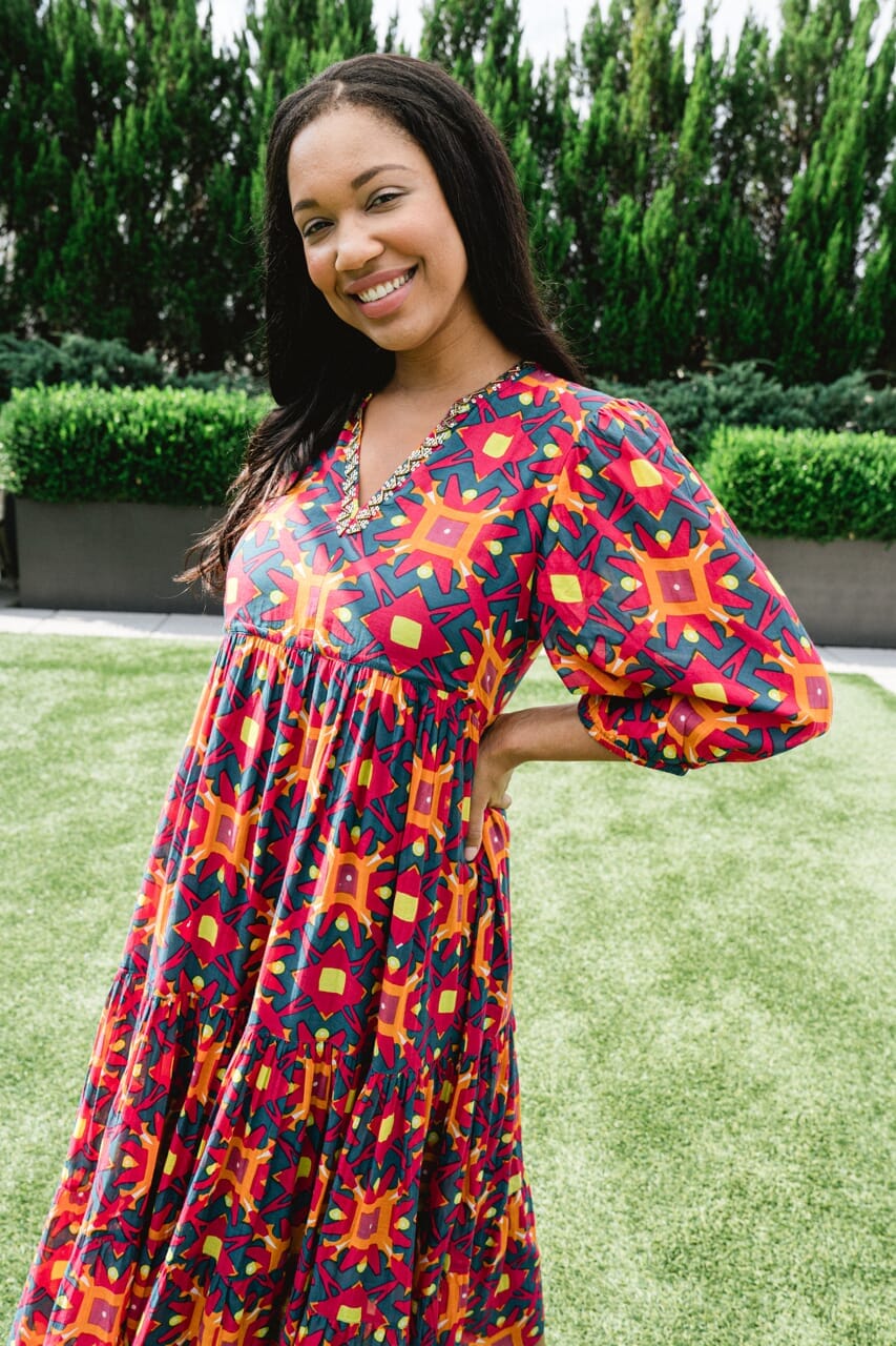 RESORT TIERED DRESS