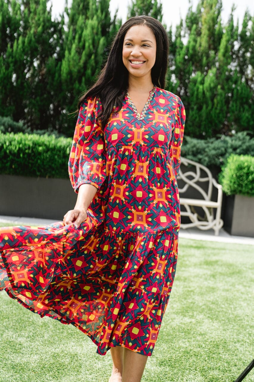 RESORT TIERED DRESS