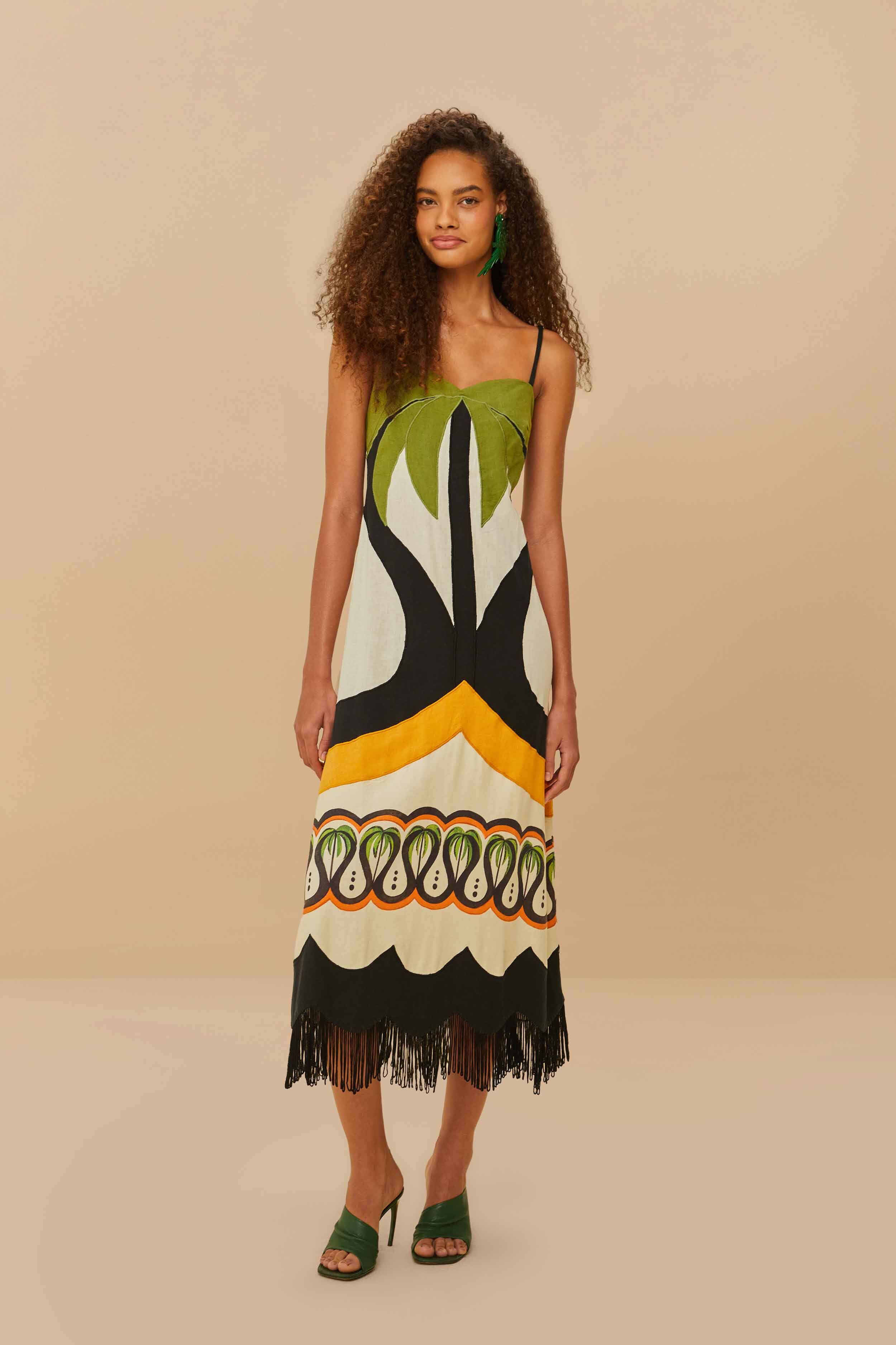 COCONUT TREE FLOW DRESS