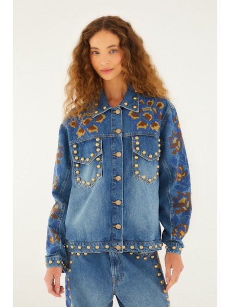DETAILS STUD DENIM JACKET