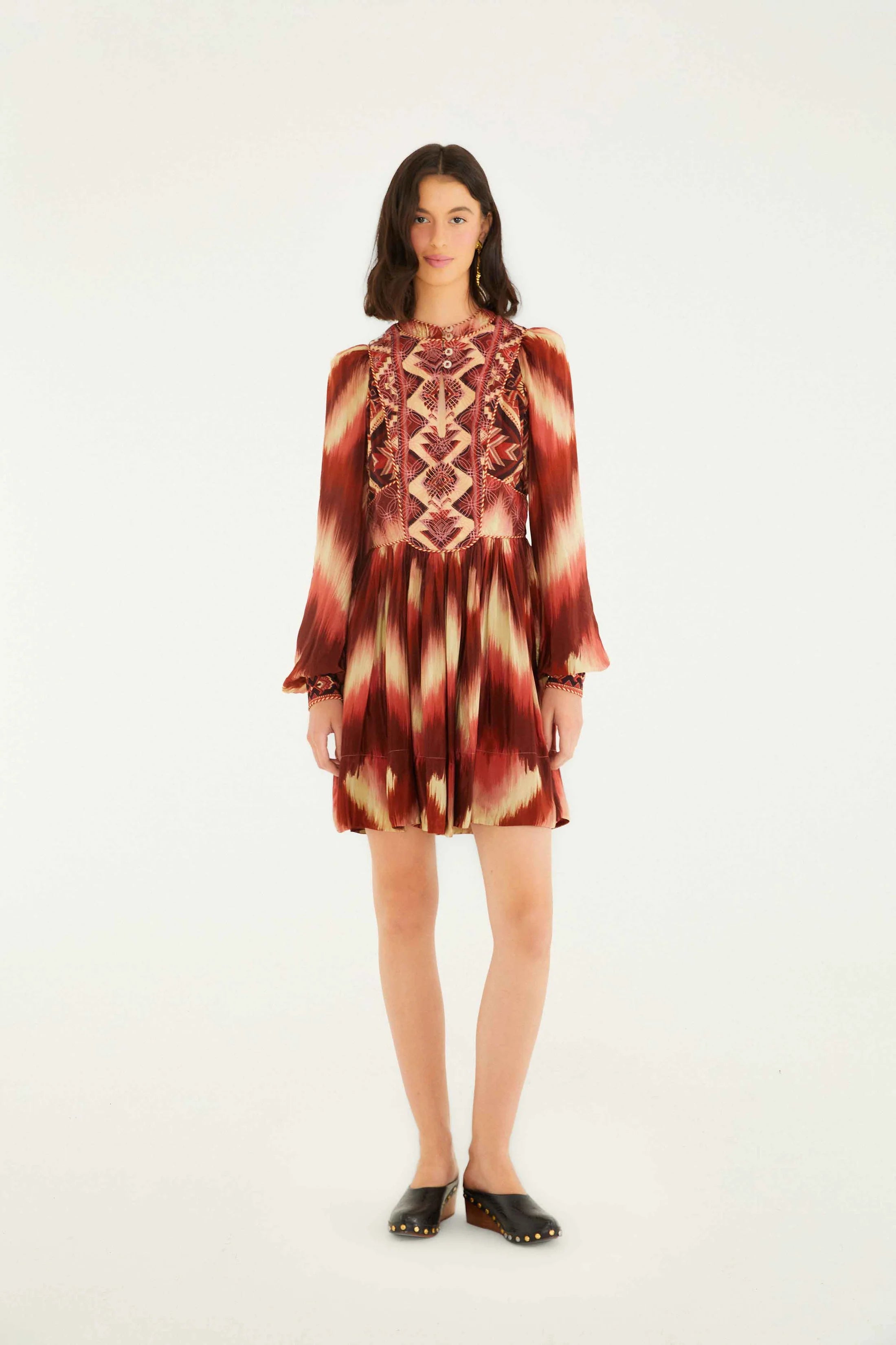 AMANDA STRIPES TAPESTRY DRESS