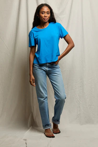 COTTON BOXY CREW TEE