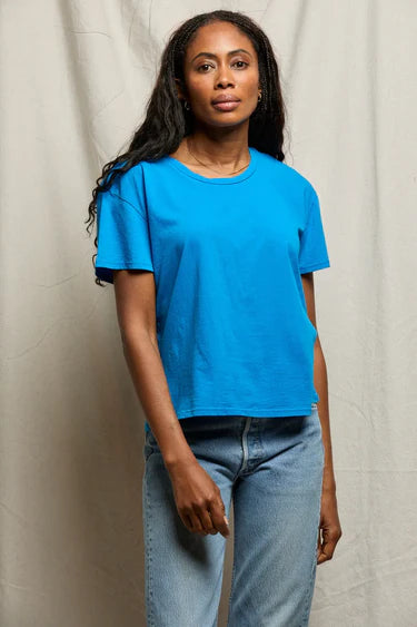COTTON BOXY CREW TEE