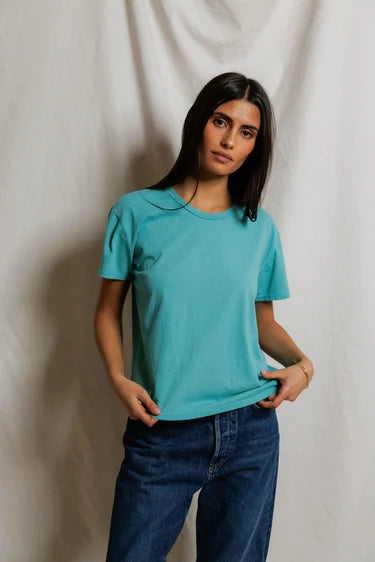 COTTON BOXY CREW TEE