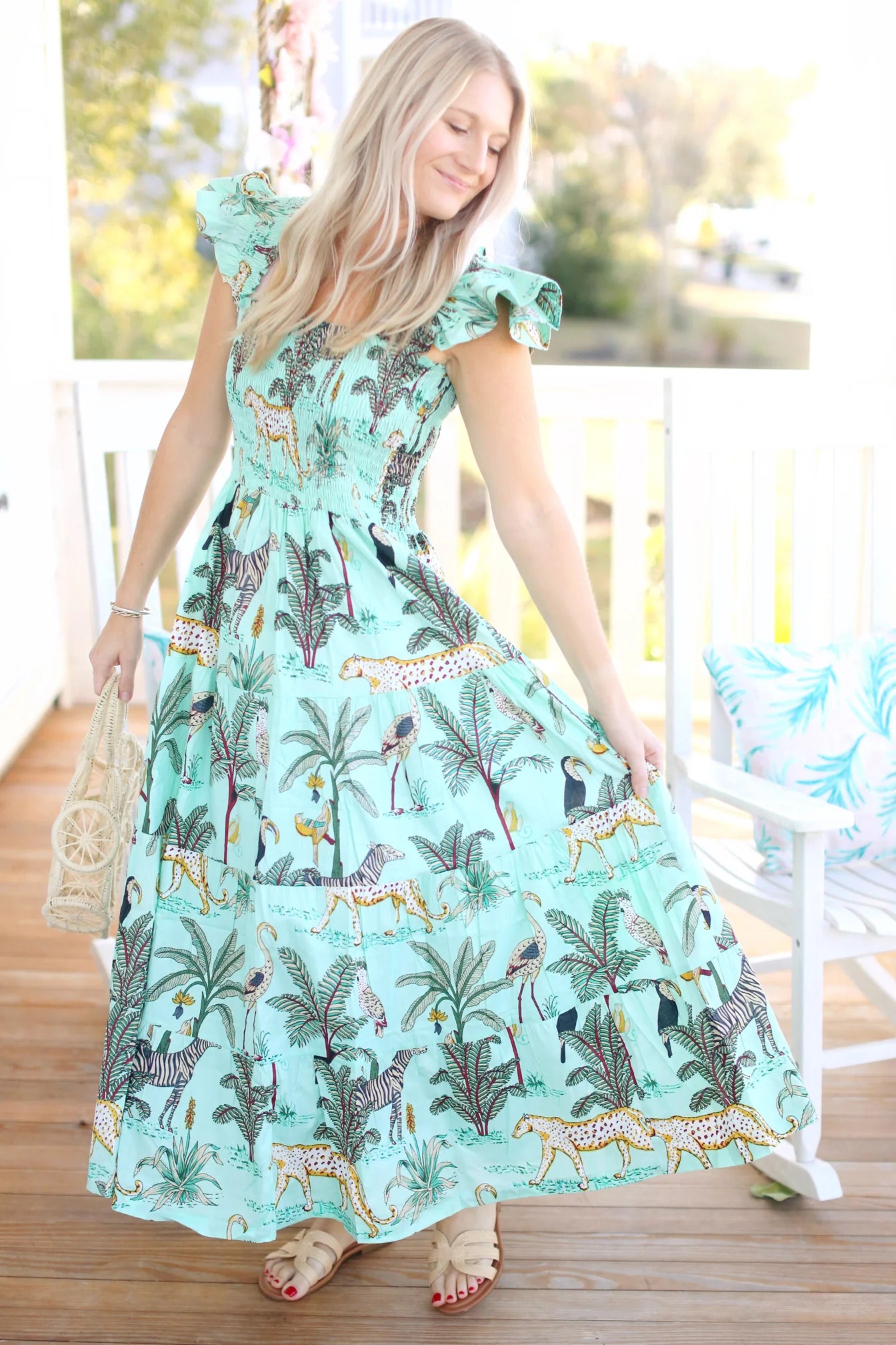 CAYMAN DARLING TEAL DRESS