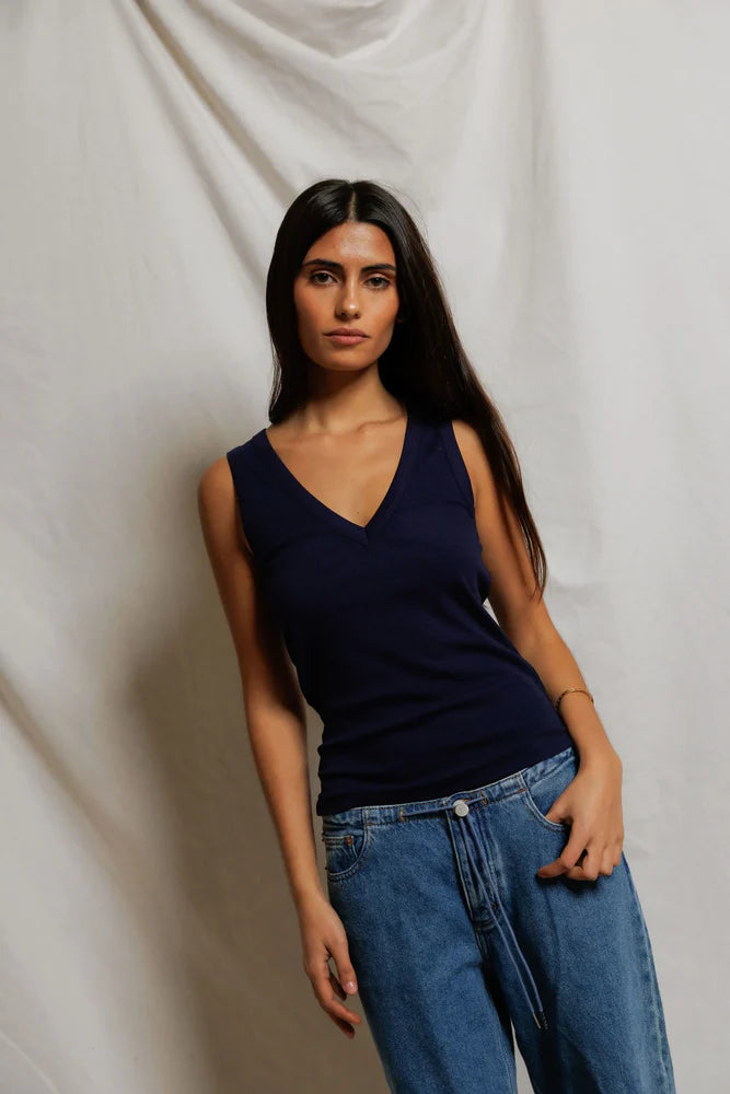 MALLORY LUXE RIB TANK