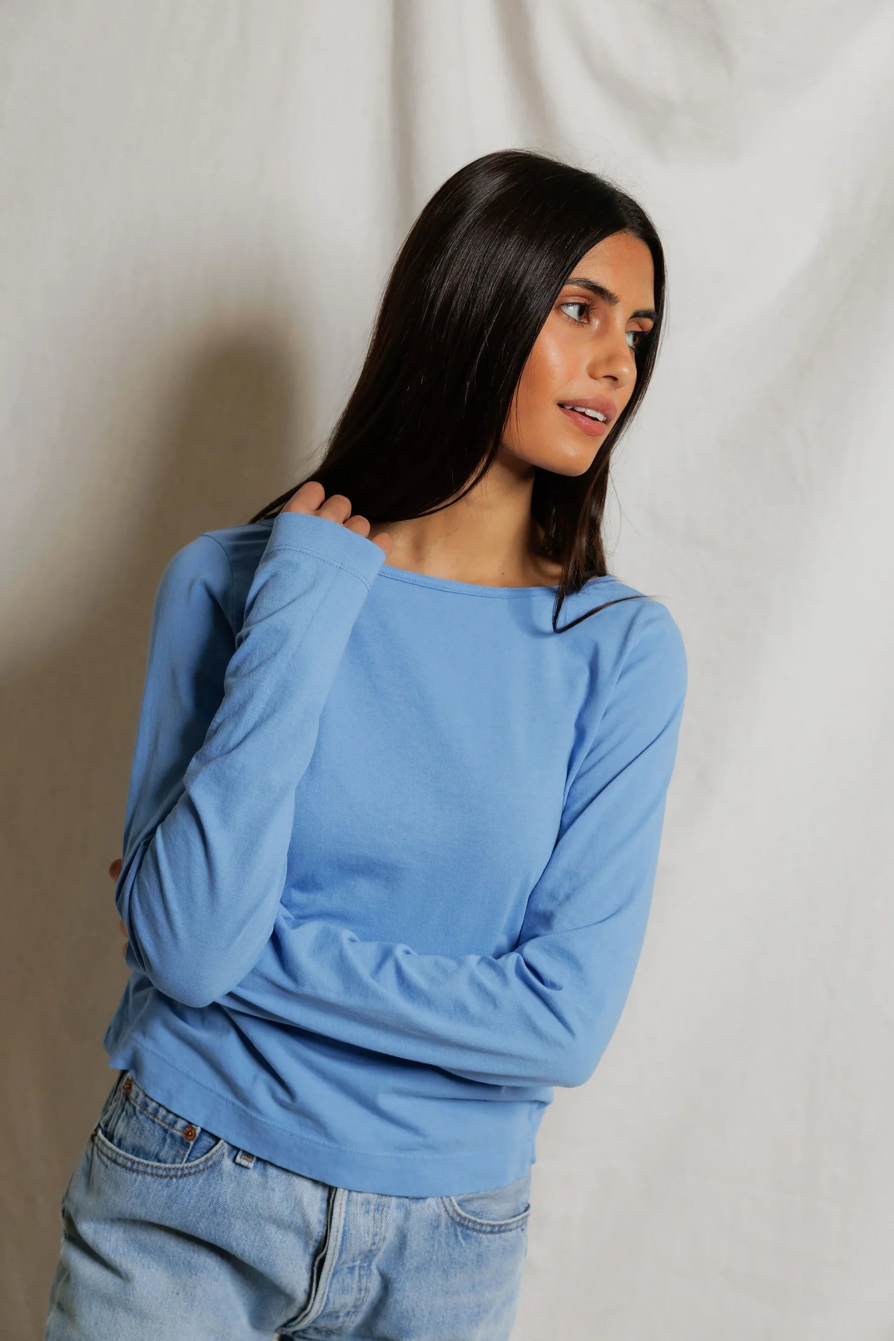 DROP SHOULDER LS