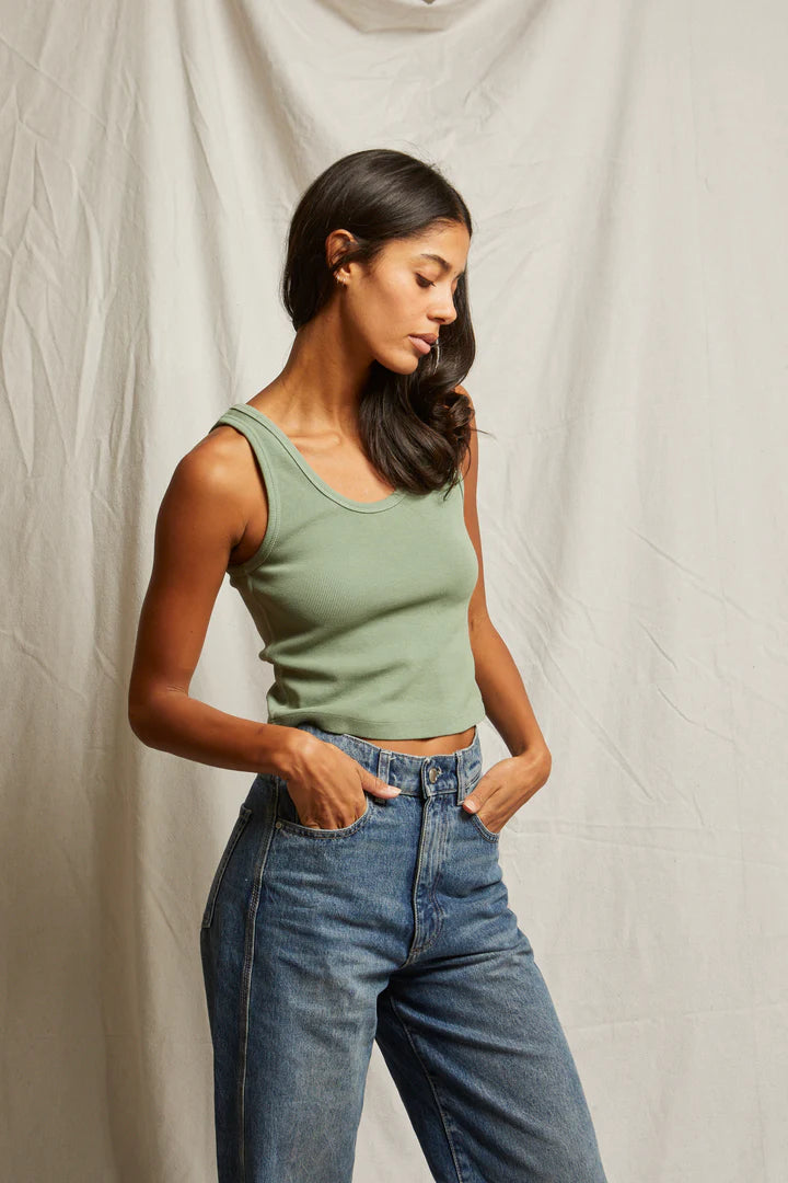 BLONDIE STRUCTURED RIB TANK