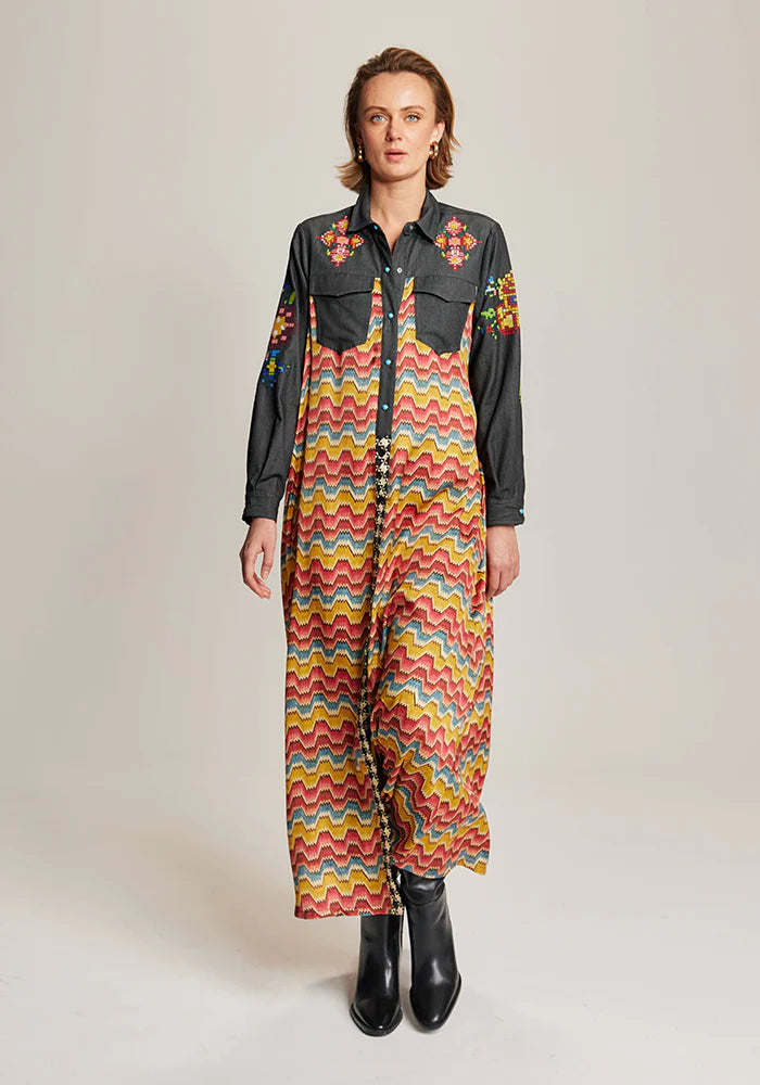 ELENA DENIM SHIRT DRESS