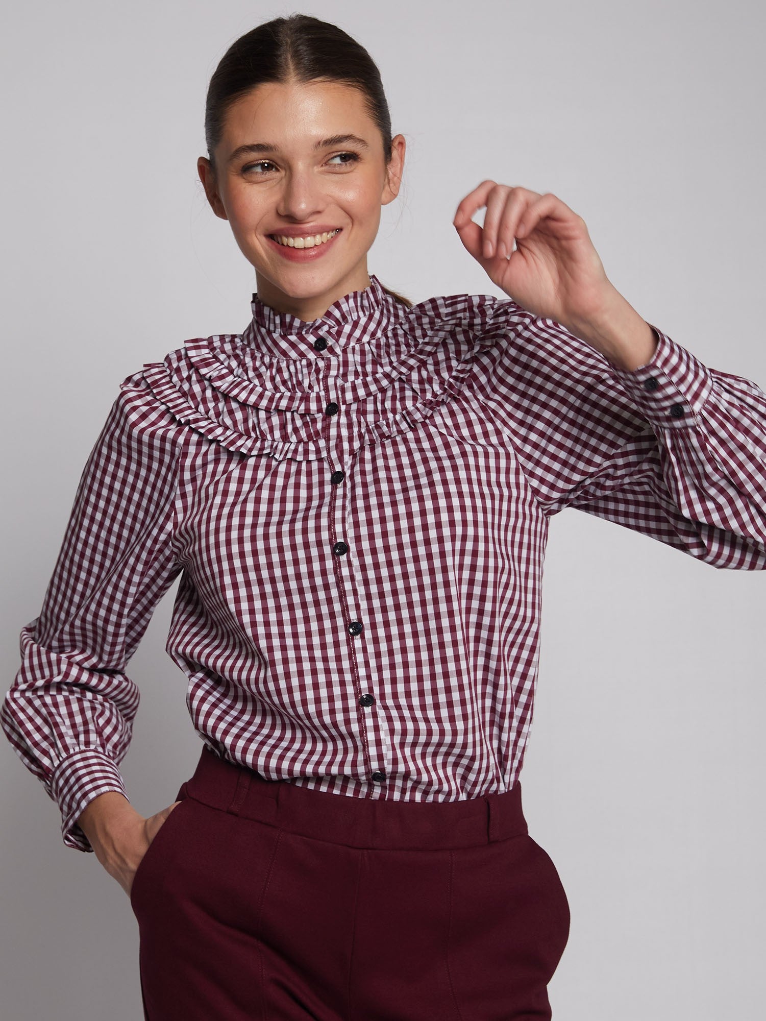 MARALYN STRIPE BLOUSE