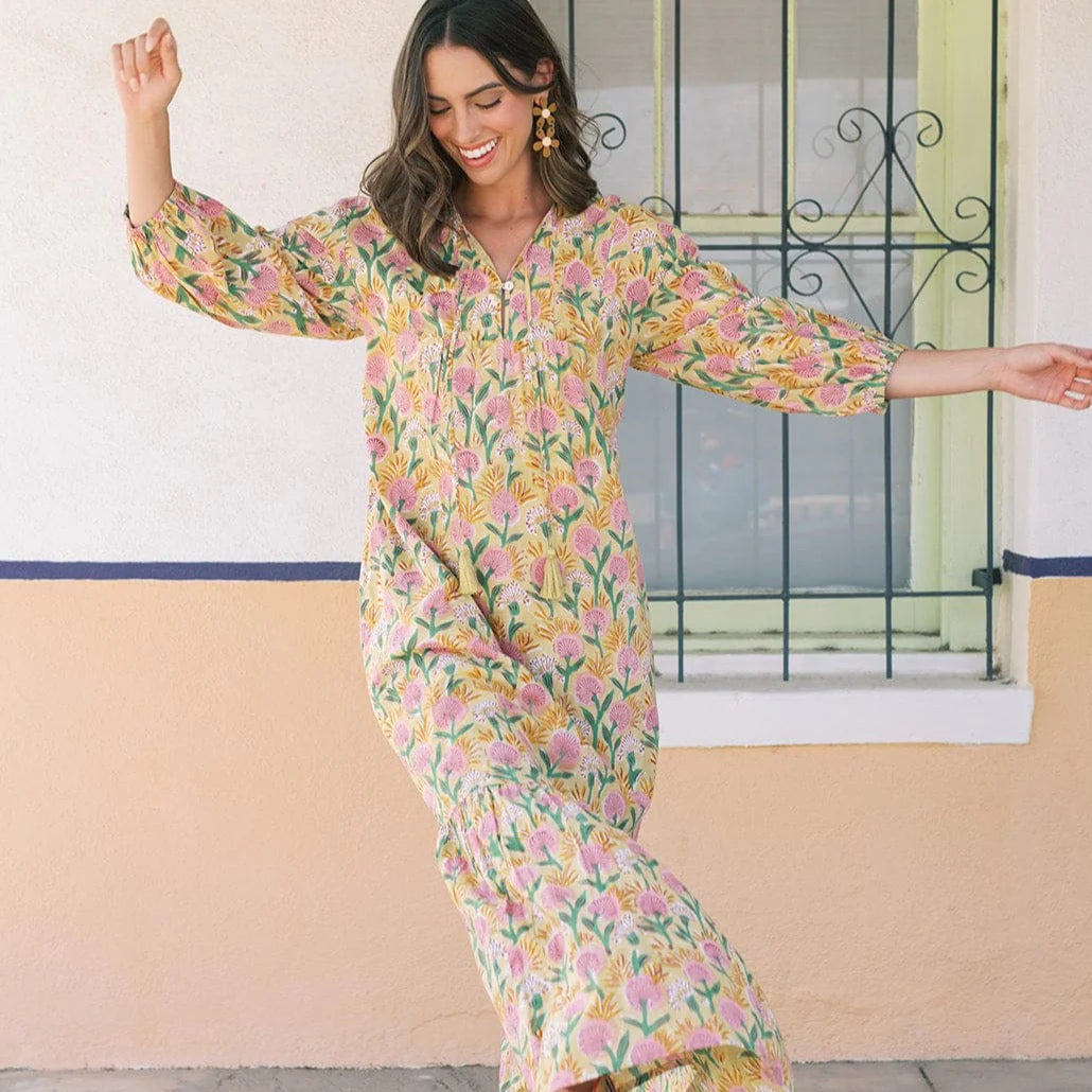 FALL MARIGOLD COPA DRESS