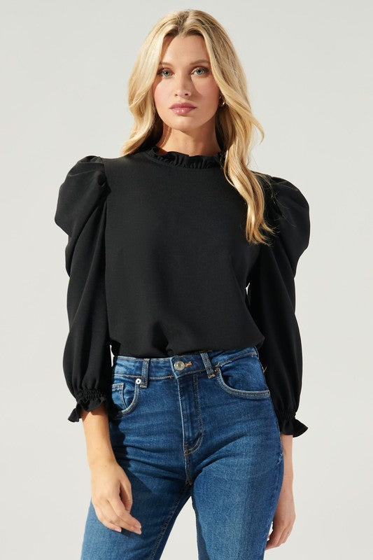 CLASSIC RUFFLE SWEATER
