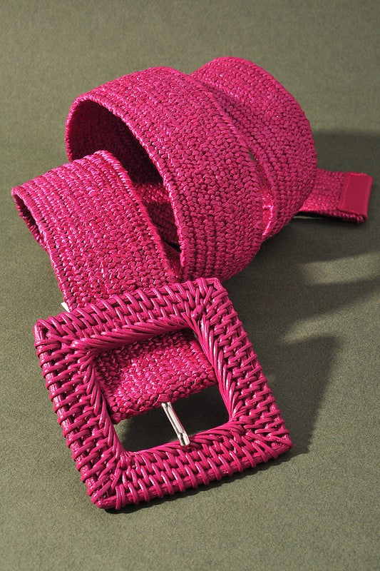 SQUARE RATTAN STRAW BELT