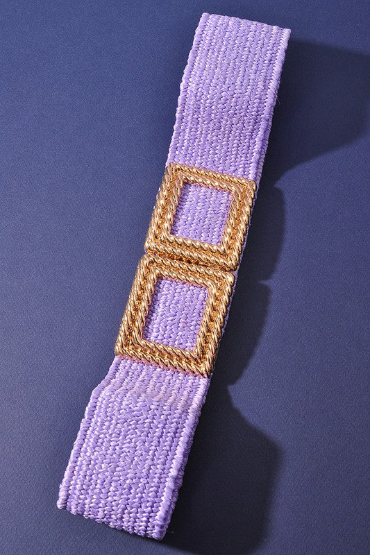 SQUARE BUCKLE ELASTIC BELT