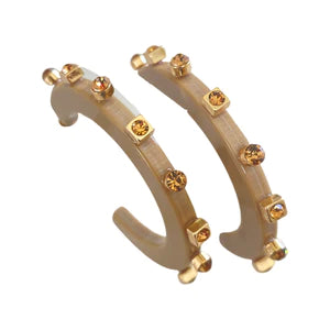 SMALL CITY GIRL JEWEL HOOPS