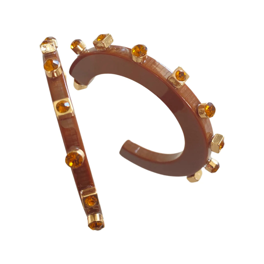 SMALL CITY GIRL JEWEL HOOPS