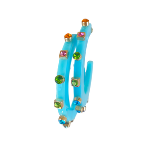 SMALL CITY GIRL JEWEL HOOPS