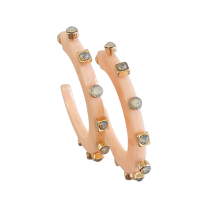SMALL CITY GIRL JEWEL HOOPS