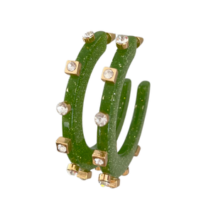 CITY GIRL HOOPS GLITTER
