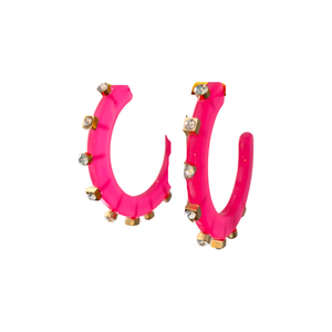 SMALL CITY GIRL JEWEL HOOPS