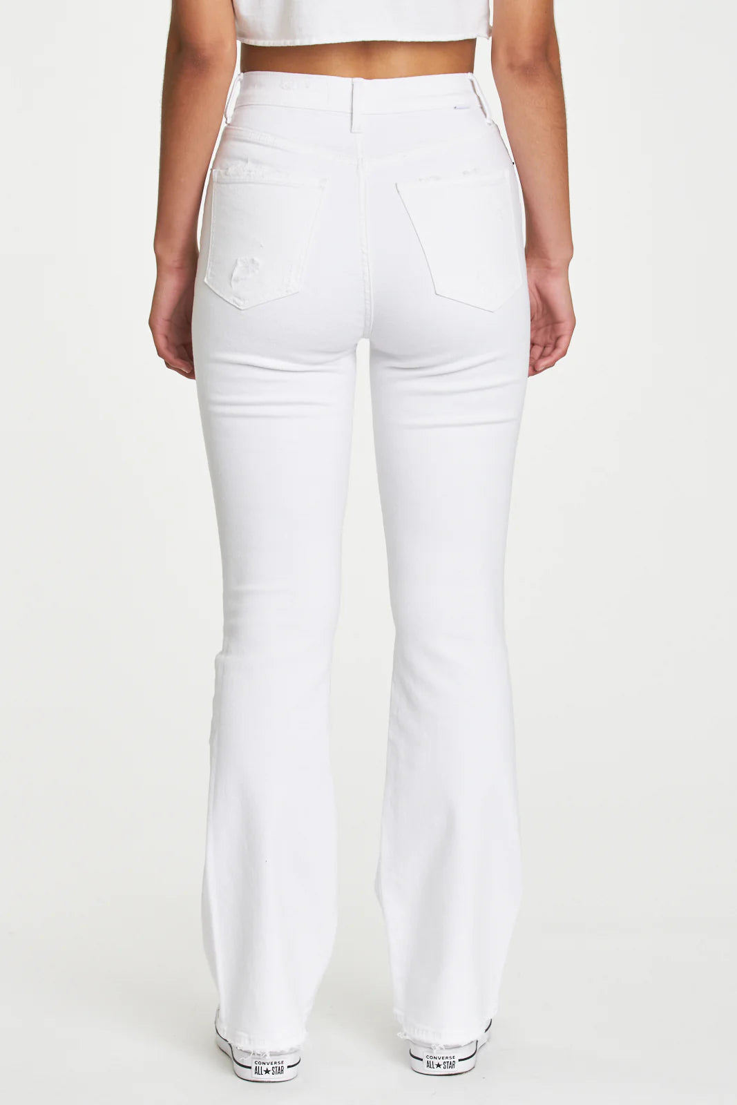 GO-GETTER WHITE FLARE JEANS