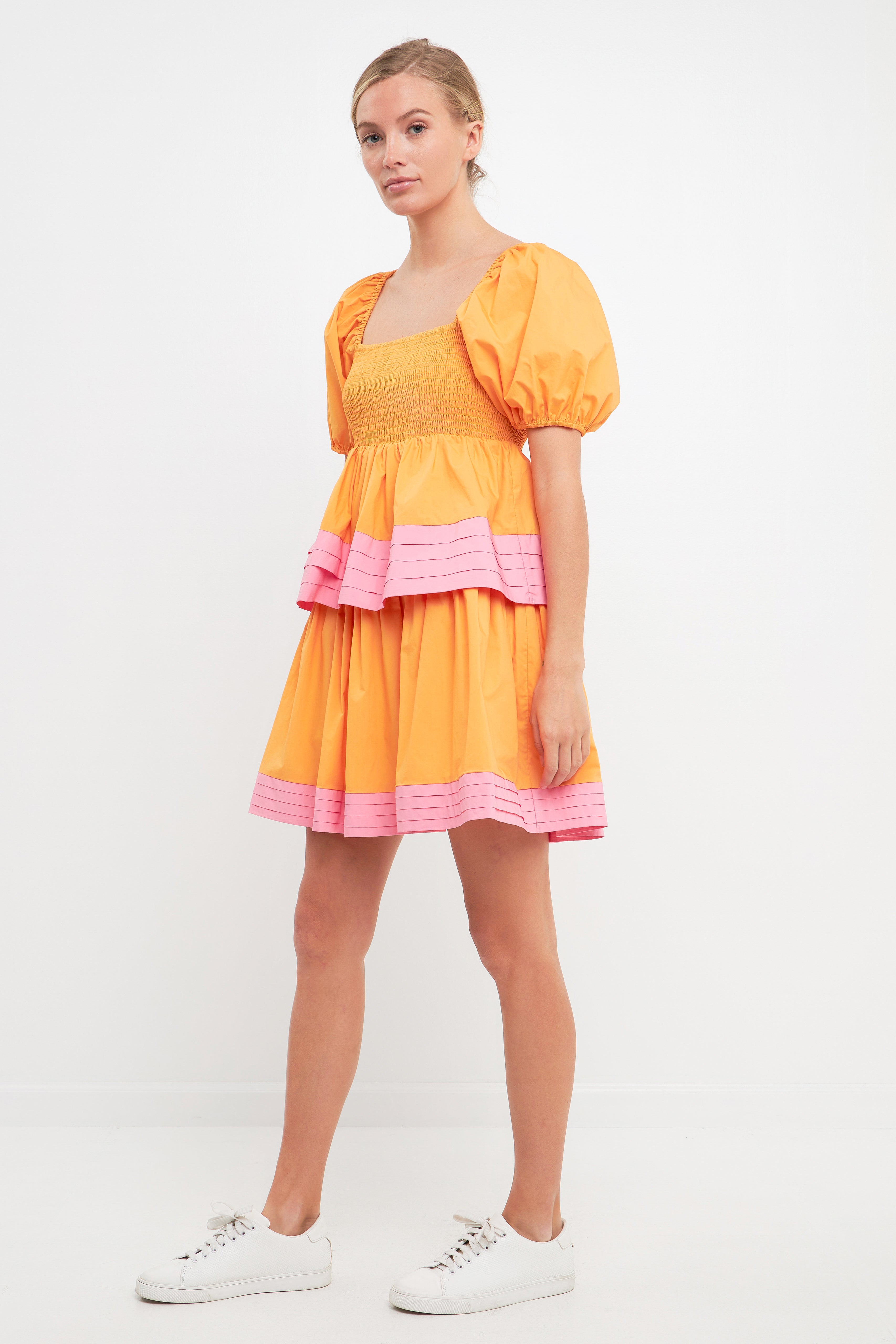 colorblock mini dress