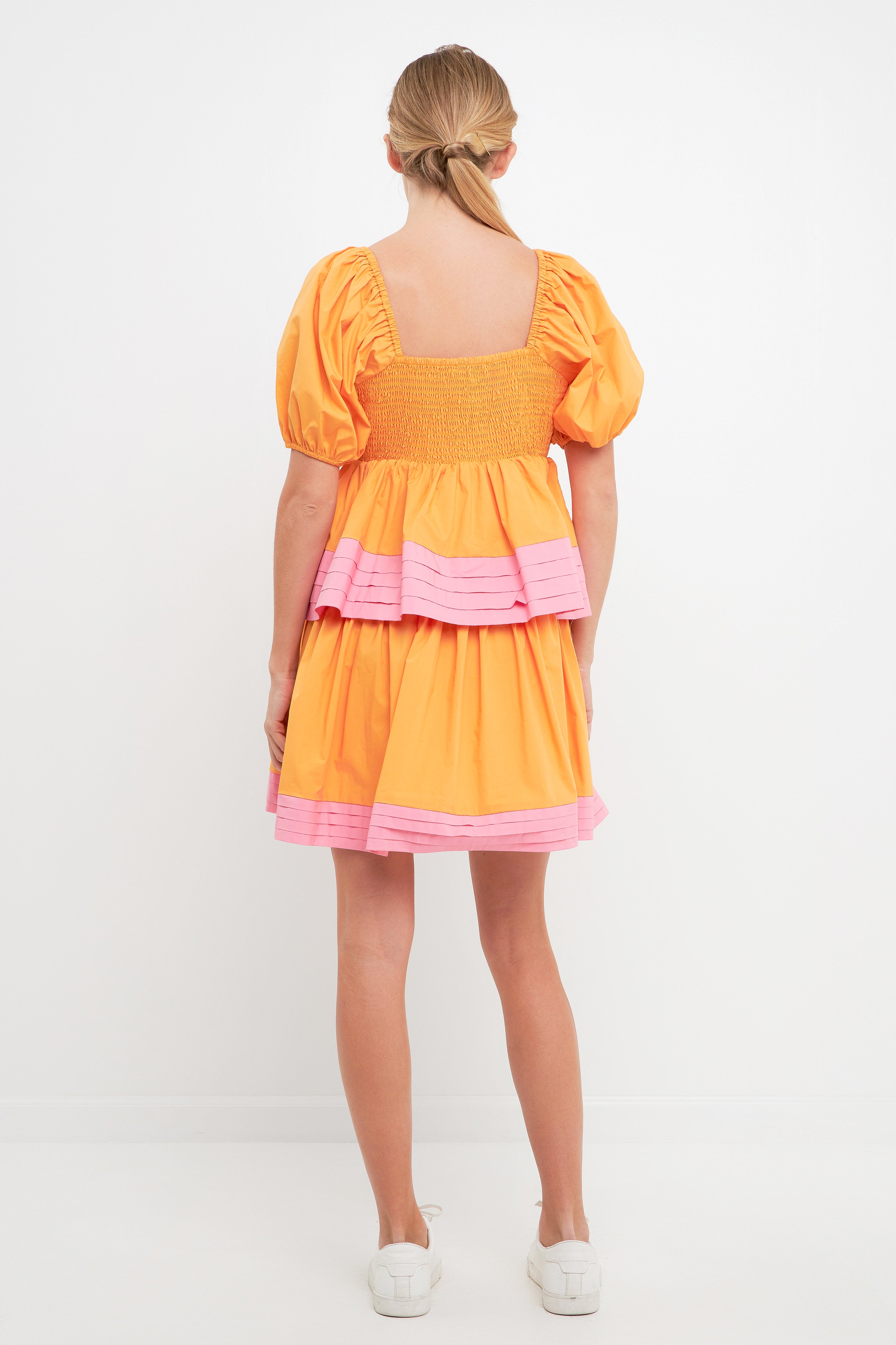 colorblock mini dress