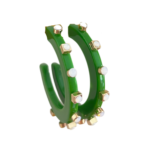 SMALL CITY GIRL JEWEL HOOPS
