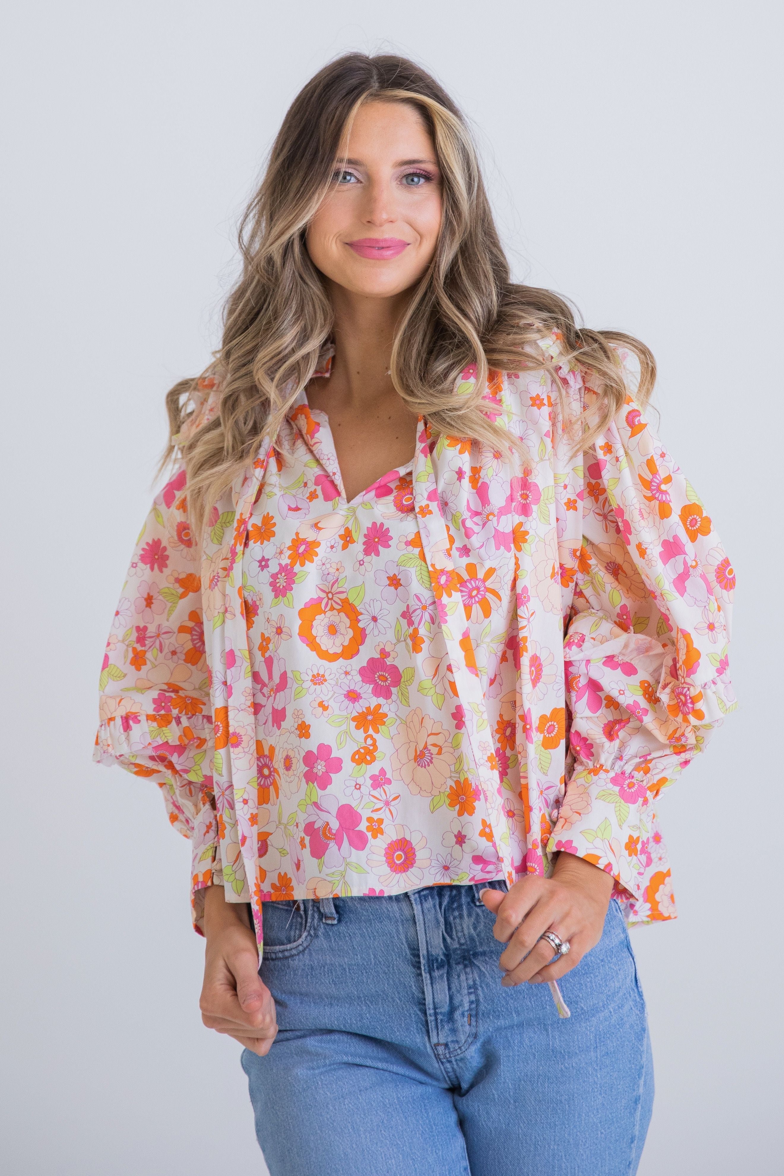 karlie ruffle sleeve top